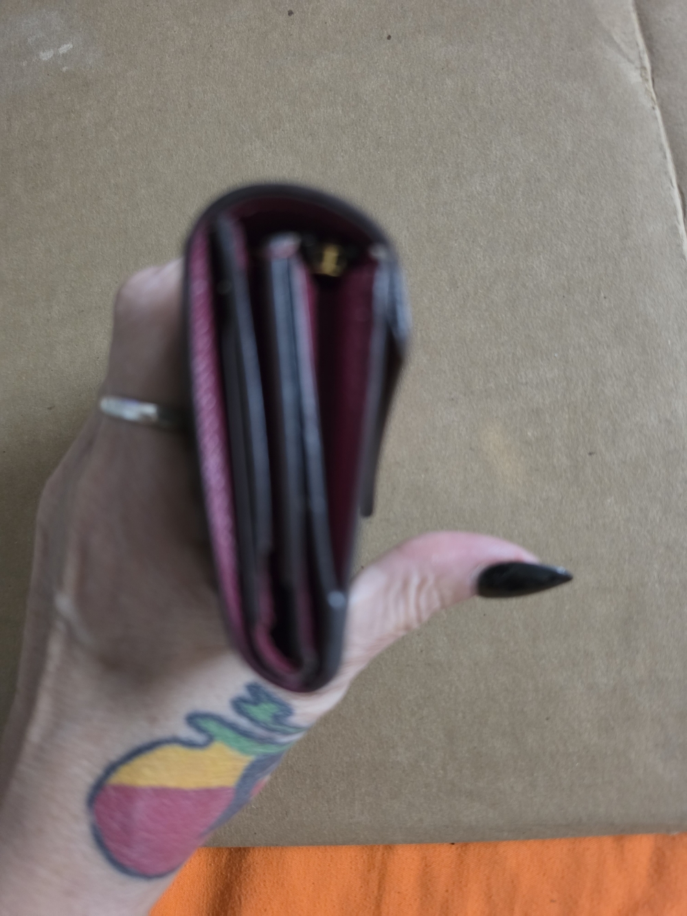 Louis Vuitton Monogram Compact Leather Wallet with BurgundyFlap - Picture 13 of 15